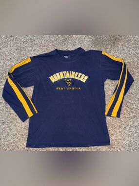 WVU West Virginia Mountaineers long sleeve t shirt medium